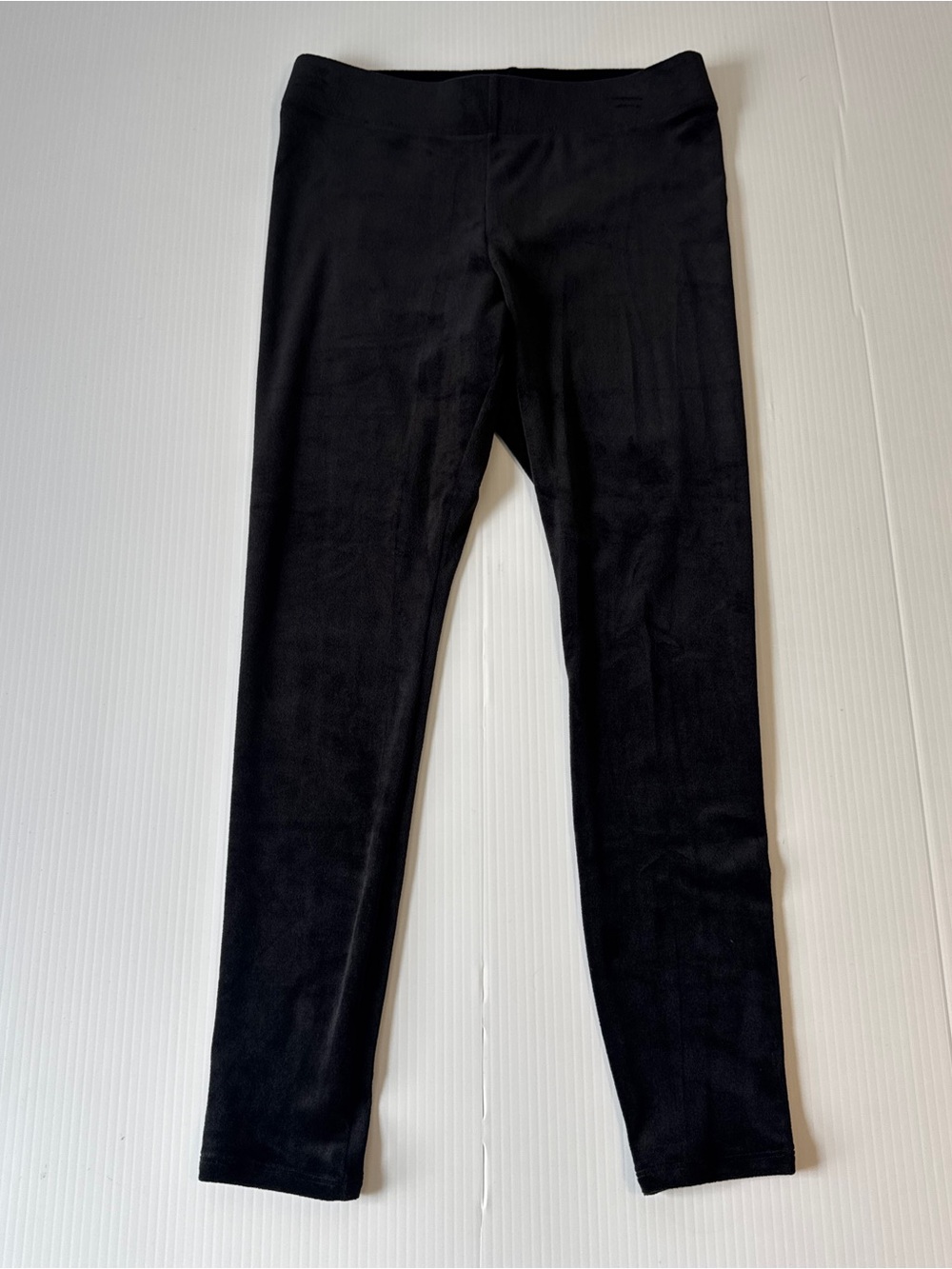 Pure Jill J.Jill Black Velour Velvet Leggings Small Petite Stretch Pull On Pants